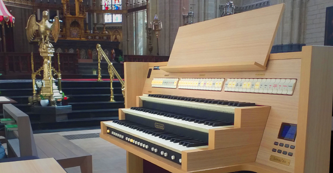Viscount Sonus 60 in de Basiliek van Halle